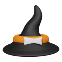 3D-Zaubererhut-Symbol-Halloween-Illustration png