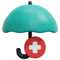 health insurance 3d render icon illustration png