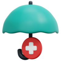 krankenversicherung 3d-render-symbol-illustration png