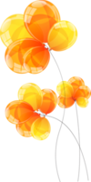 illustration vectorielle de couleur ballons brillants fond png