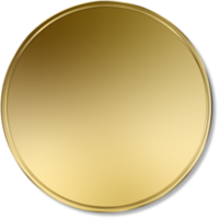 etiqueta de etiqueta de círculo dorado png