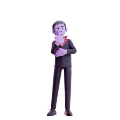 3d vampire character happy jump, Happy halloween. 12174060 PNG