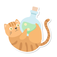 cat cartoon in Halloween png