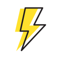 Thunder cartoon icon png