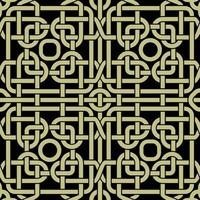 Celtic Knots Inspired Seamless Pattern vector