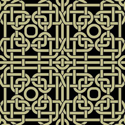 Celtic Knots Inspired Seamless Pattern
