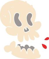 cartoon doodle skull vector