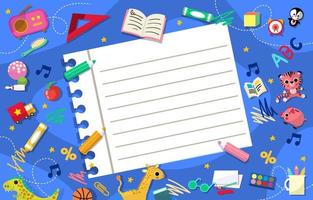 Kindergarten Back To School Background vector