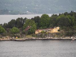 oslo y el fiordo de oslo en noruega foto