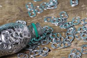 aluminum pull tabs photo