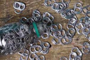 aluminum pull tabs photo