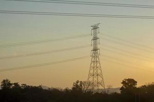 High-voltage power lines photo