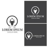 Cow Logo Template vector icon