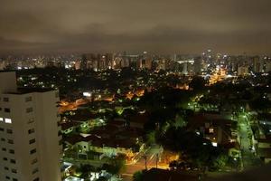 skyline view with various buildings and skyscrapers in Sao Paulo city photo