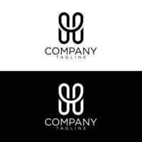 h diseño de logotipo creativo y plantillas vectoriales premium vector