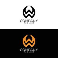 w logo design and premium vector templates