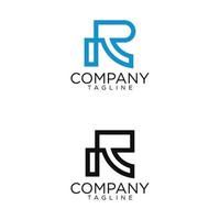 diseño de logotipo r y plantillas vectoriales premium vector