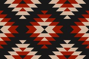 Fabric tribal pattern art. Geometric ethnic seamless pattern traditional. American, Mexican style. vector