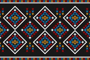 Carpet tribal pattern art. Geometric ethnic seamless pattern traditional. American, Mexican style. vector