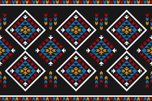 Carpet tribal pattern art. Geometric ethnic seamless pattern traditional. American, Mexican style. vector