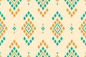 Geometric ethnic ikat seamless pattern traditional. Fabric Indian style. vector