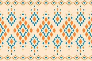 Carpet ikat pattern art. Geometric ethnic seamless pattern traditional. vector