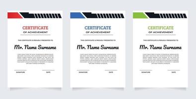 certificate of achievement template, Clean modern certificate  template with modern vector