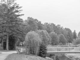 The city of Coesfeld at the river berkel in germany photo