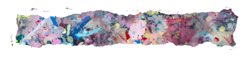 a colorful paper tears png
