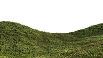 una imagen de renderizado 3d del paisaje natural de la colina cubierta de hierba png