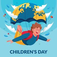 Happy Children's Day Concept. It is celebrated annually in honor of children, whose date of observance varies by country.