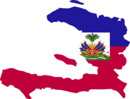 haïti carte ville couleur du drapeau du pays. png