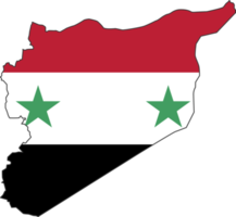 Syria map city color of country flag. png