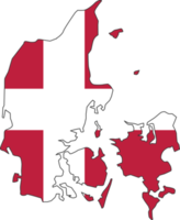 dänemark karte stadt farbe der landesflagge. png