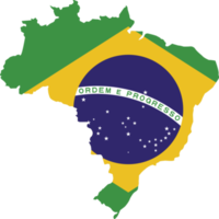 Brasilien Karta stad Färg av Land flagga. png