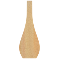 vase en céramique bohème marron aquarelle png