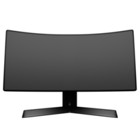 monitor 3d curvo png