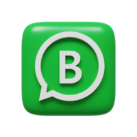 logotipo do whatsapp. renderização 3D. png