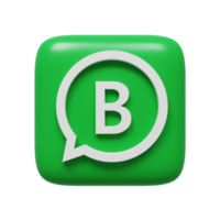 WhatsApp logo. 3d rendere. png