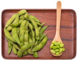 Green soybeans isolated png