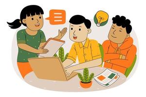 Teamwork Vector Illustration