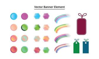 objetos vectoriales para impresión y web vector