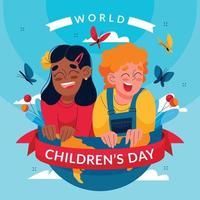 Happy Children's Day Concept. It is celebrated annually in honor of children, whose date of observance varies by country.