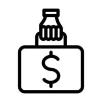 diseño de icono de lavado de dinero vector