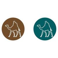 creative camel logo with slogan template vector