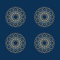 mandala icon and symbol logo vector