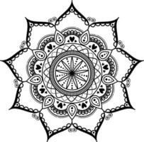 mándala patrón de mandala decorativo. diseño vectorial vector