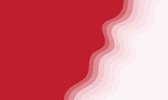 Red wave background vector