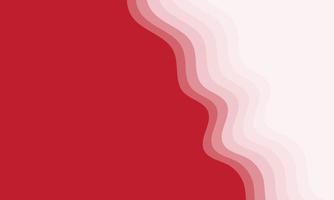 Red wave background vector