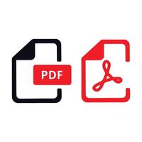 diseño de vector de icono de pdf